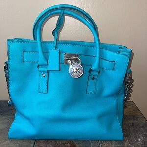 Michael Kors Turquoise Satchel Bag